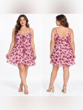 Robert Rodriguez Floral Ruffle Dress XL